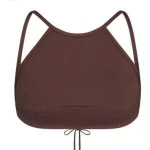 NWT Skims Recycled Swim High Neck Top